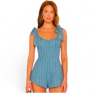 NWOT LOVERS + FRIENDS / REVOLVE Bentley Striped Festival Romper - Small